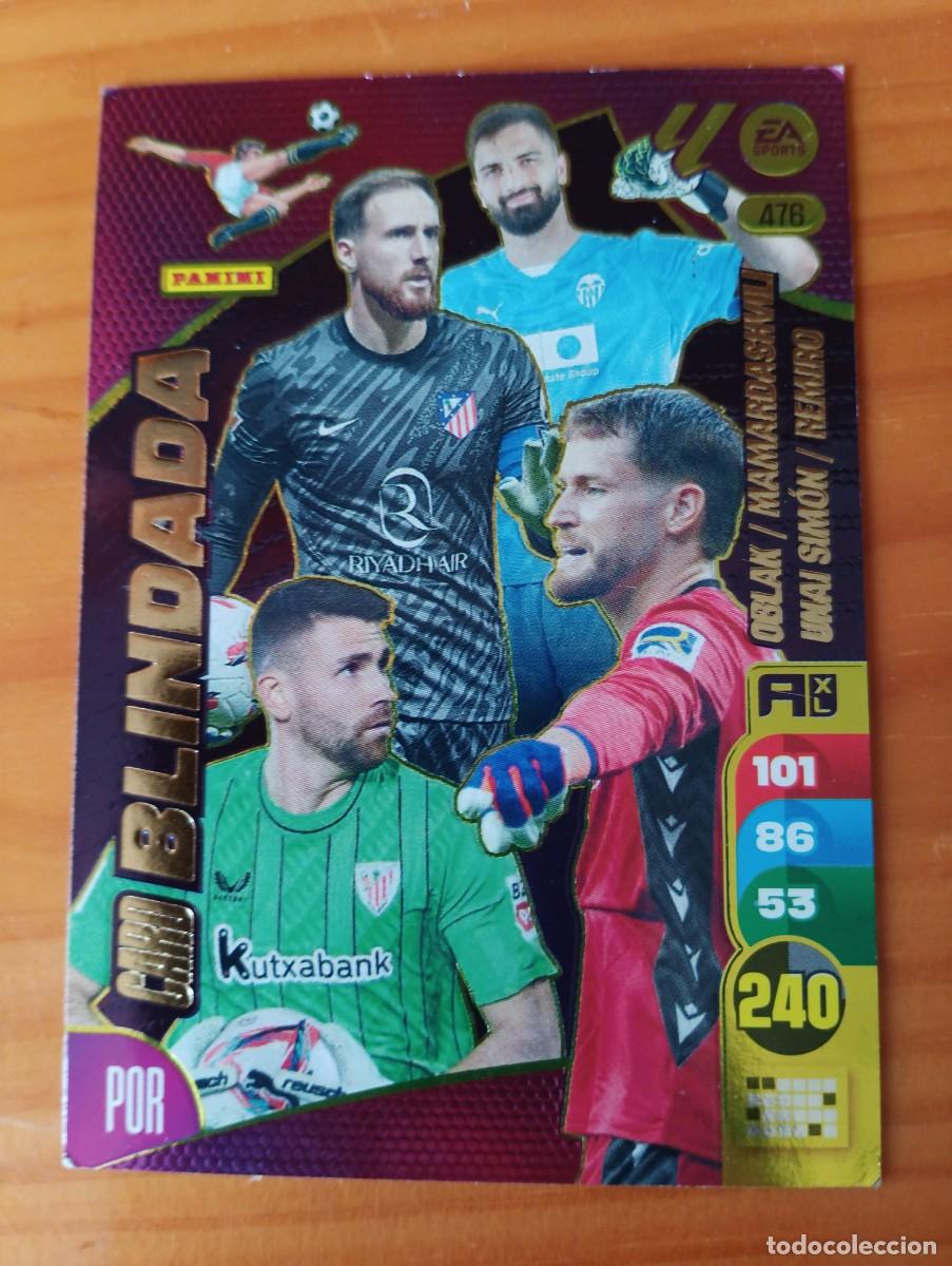 Cromos de Futebol: 476 OBLAK SIMON REMIRO MAMARDASHVILI CARD BLINDADA PANINI LIGA ADRENALYN XL 2024 2025 24 25