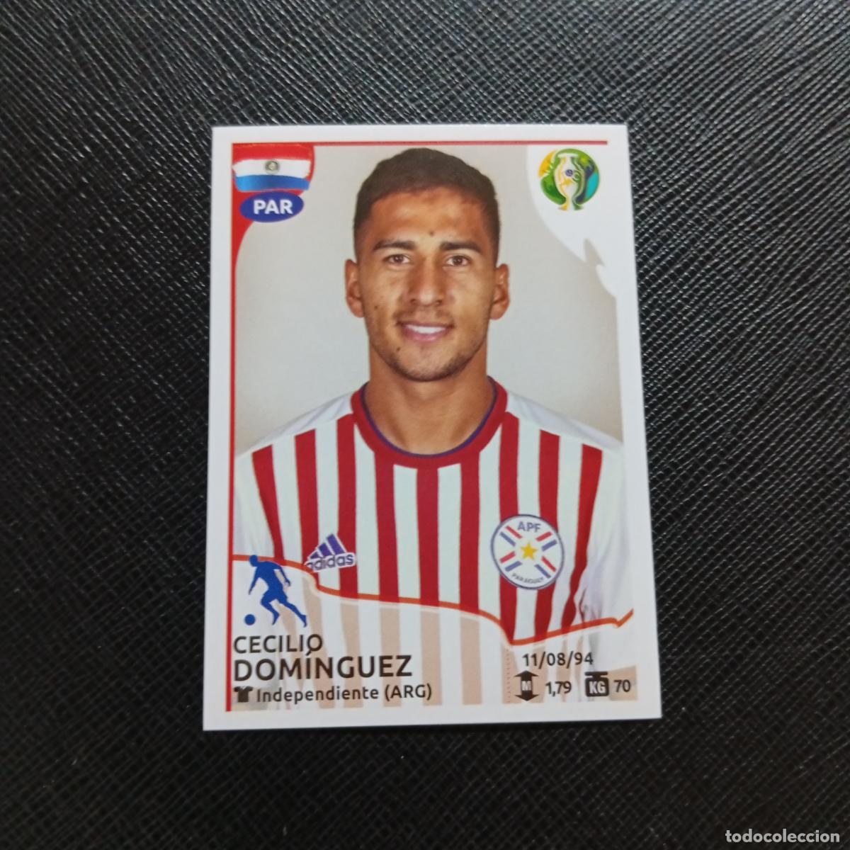 Cartes &agrave; collectionner de Football: 189 DOMINGUEZ PARAGUAY PANINI COPA AMERICA BRASIL 2019 CROMO FUTBOL 19 - SIN PEGAR