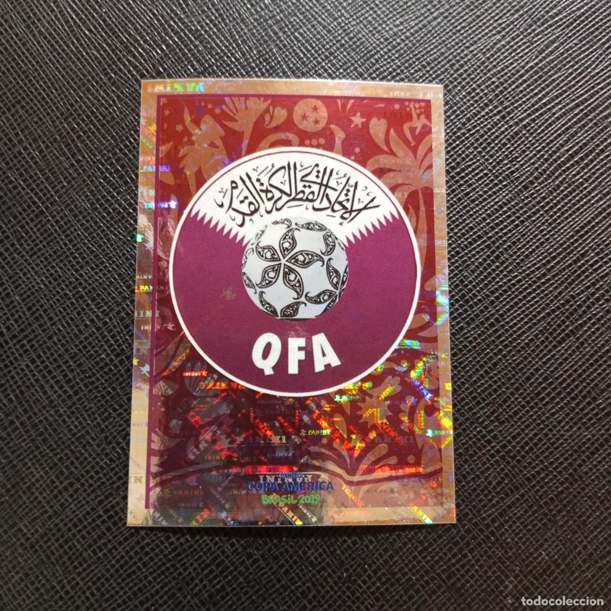 Cromos de f&uacute;tbol: 195 ESCUDO QATAR PANINI COPA AMERICA BRASIL 2019 CROMO FUTBOL 19 - SIN PEGAR