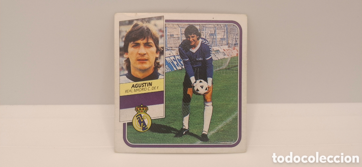 Fu&szlig;ball-Sticker: AGUSTIN REAL MADRID EDICIONES ESTE 1989 1990 89 90 SIN PEGAR