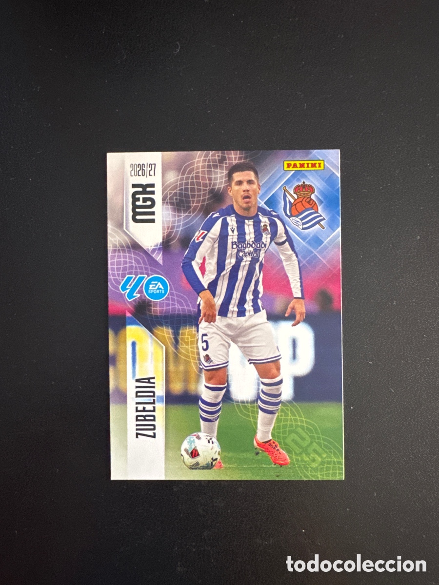 Cromos de f&uacute;tbol: ZUBELDIA REAL SOCIEDAD NUMERO 312 MEGACRACKS 2026 2027