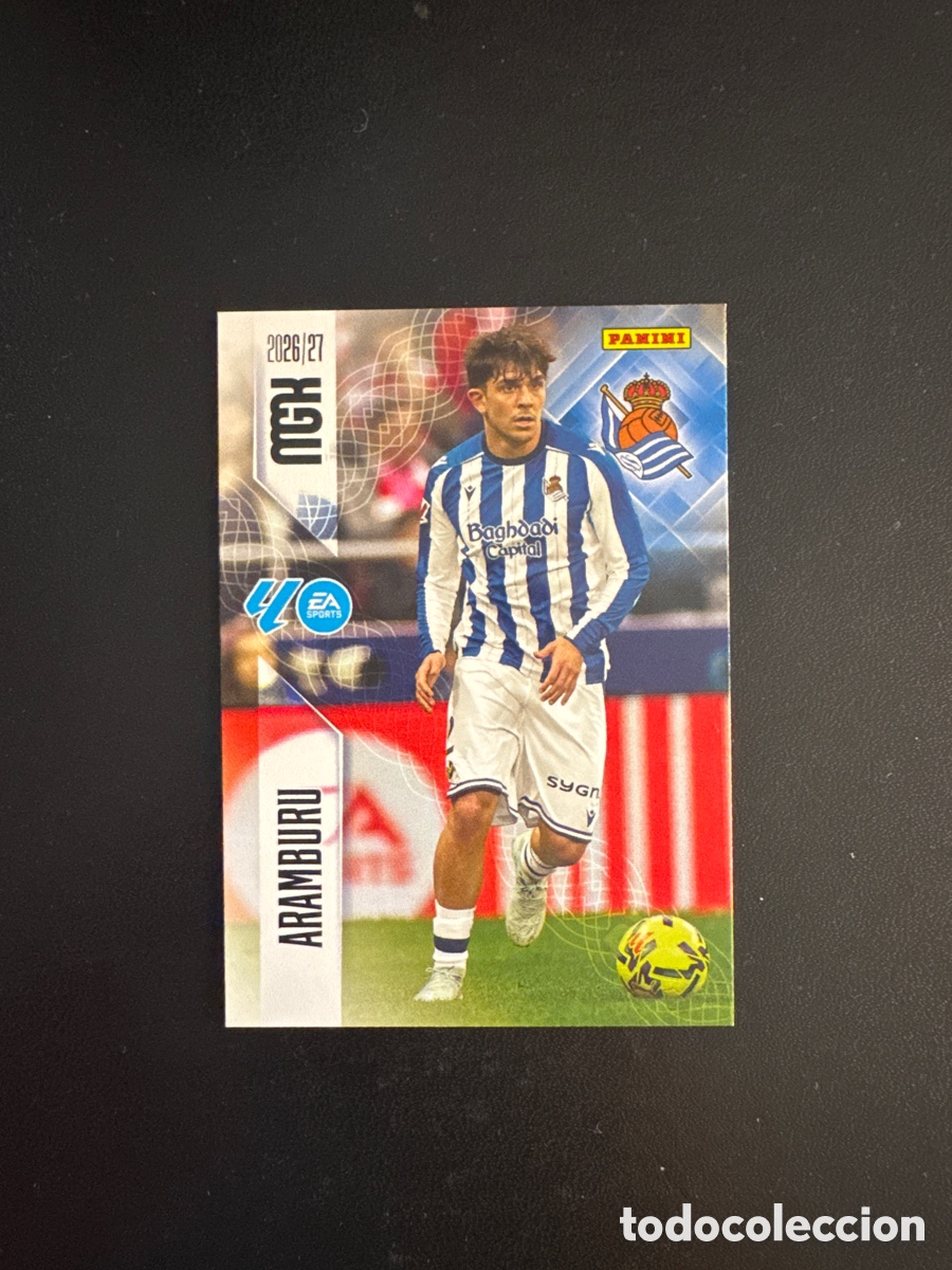 Cromos de f&uacute;tbol: ARAMBURU REAL SOCIEDAD NUMERO 310 MEGACRACKS 2026 2027