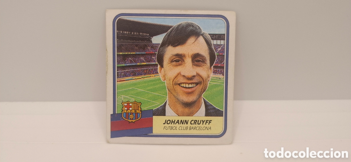 Fu&szlig;ball-Sticker: JOHANN CRUYFF BARCELONA EDICIONES ESTE 1989 1990 89 90 SIN PEGAR