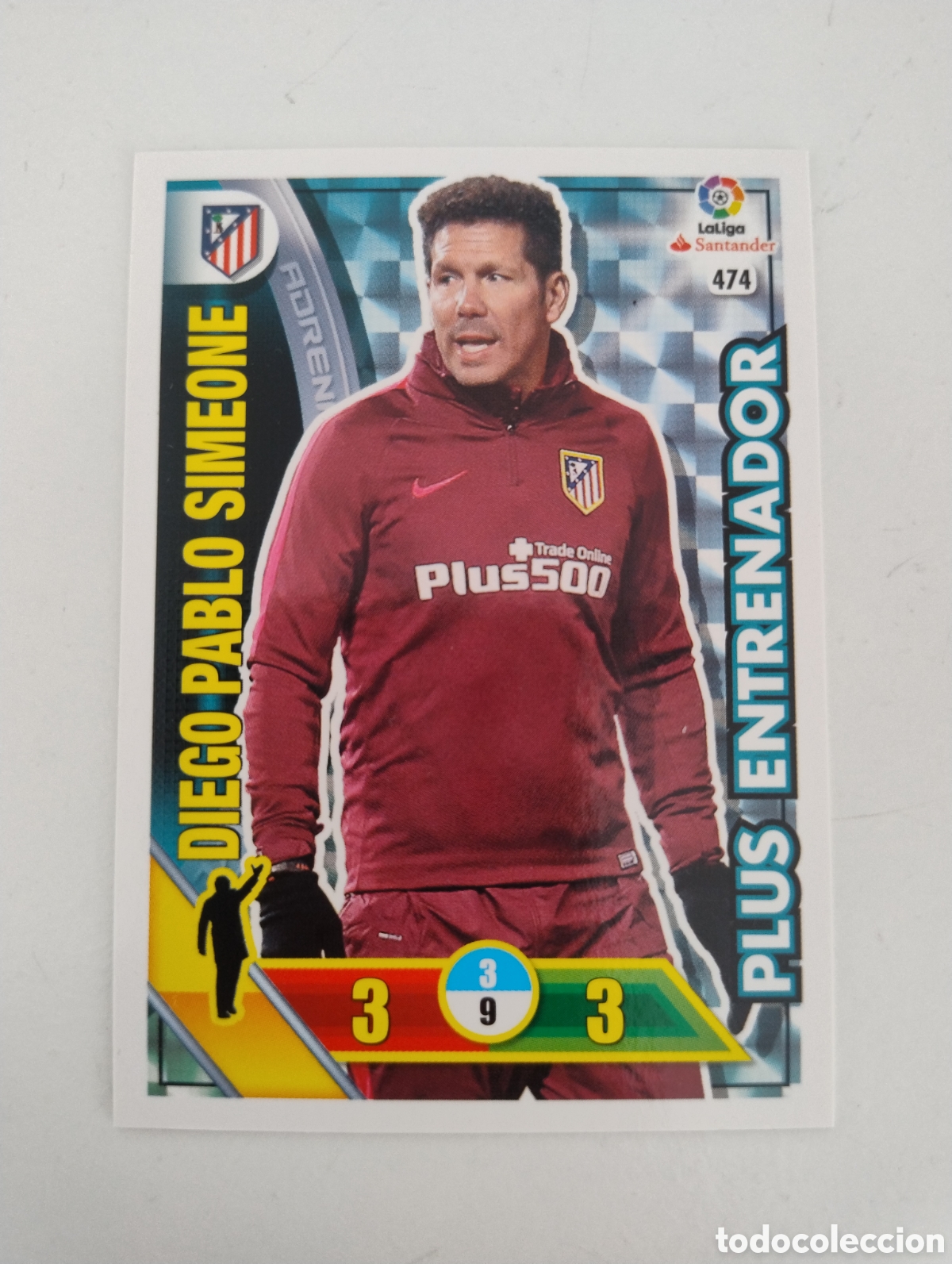 Cromos de f&uacute;tbol: 474 - Simeone - Atl&eacute;tico de Madrid - Adrenalyn XL Liga 2016 - 2017 Plus Entrenador