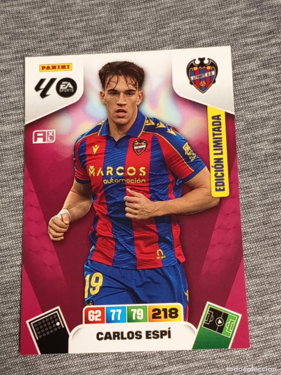 Fu&szlig;ball-Sticker: Adrenalyn XL 2025 2026 25 26 Card CARLOS ESPI EDICI&Oacute;N LIMITADA LEVANTE nuevo