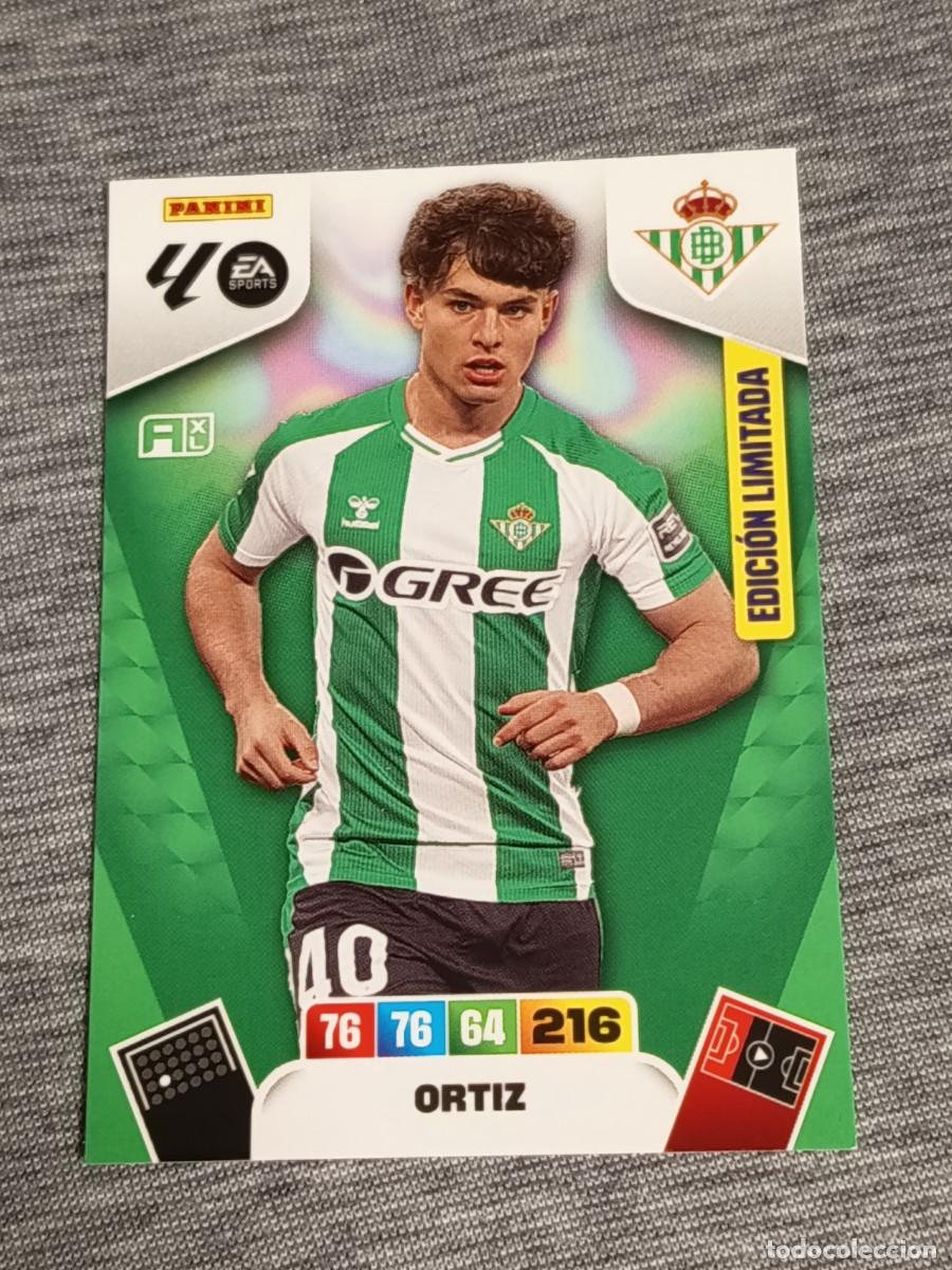 Fu&szlig;ball-Sticker: Adrenalyn XL 2025 2026 25 26 Card ORTIZ EDICI&Oacute;N LIMITADA BETIS nuevo