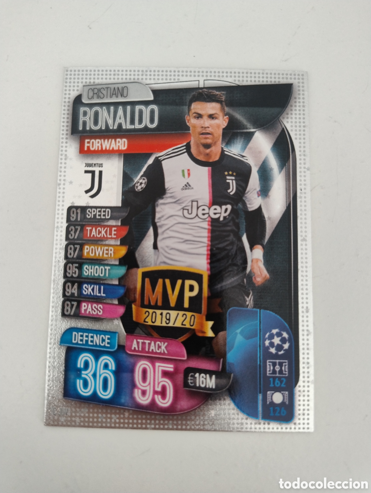 Cromos de f&uacute;tbol: C JUV - Cristiano Ronaldo - Juventus - Topps Match Attax 2020 MVP