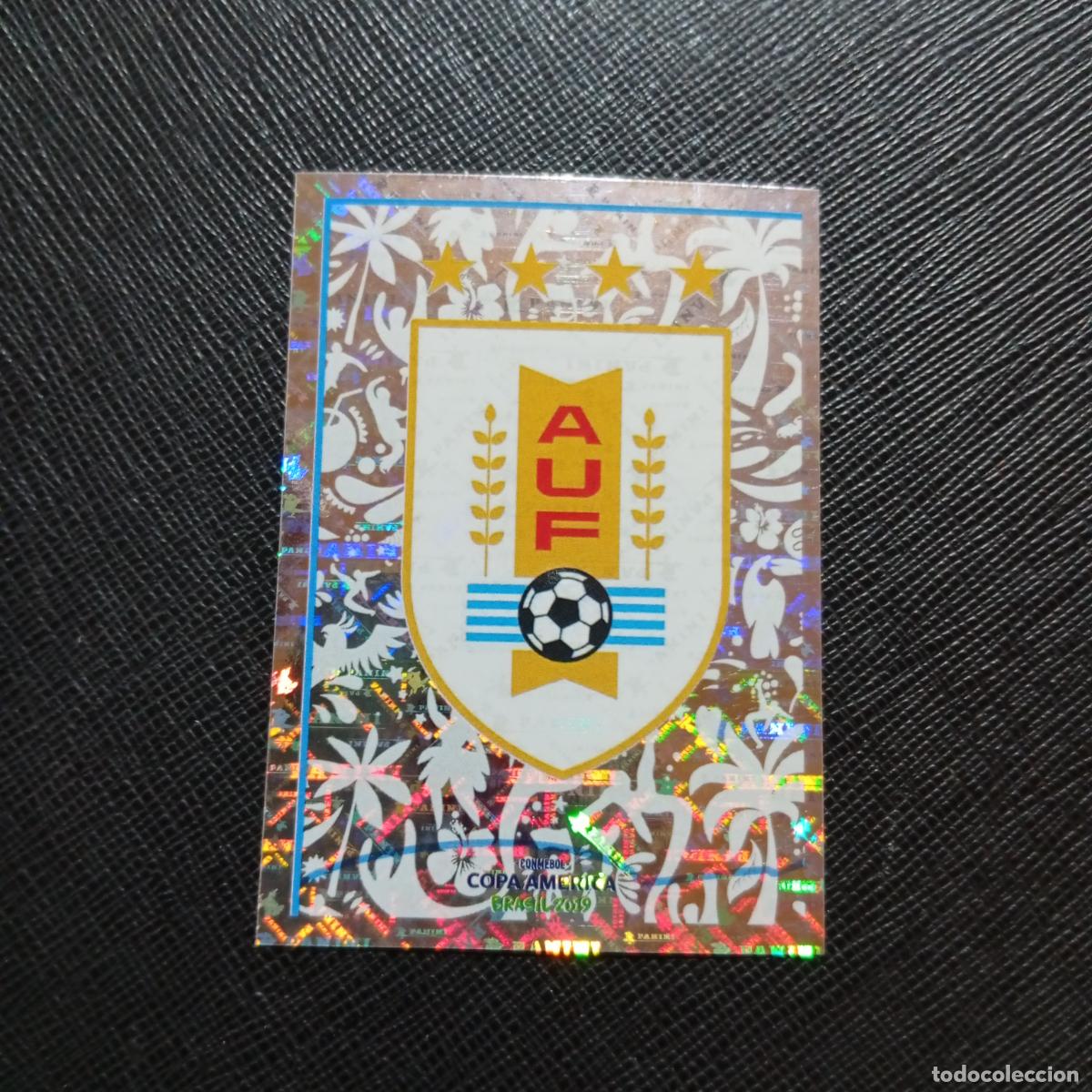 Cromos de f&uacute;tbol: 236 ESCUDO URUGUAY PANINI COPA AMERICA BRASIL 2019 CROMO FUTBOL 19 - SIN PEGAR