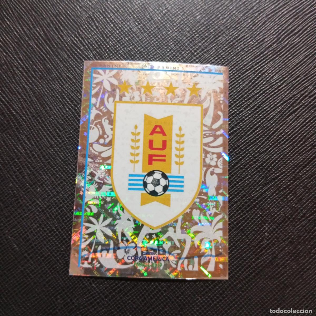 Cromos de f&uacute;tbol: 236 ESCUDO URUGUAY PANINI COPA AMERICA BRASIL 2019 CROMO FUTBOL 19 - SIN PEGAR
