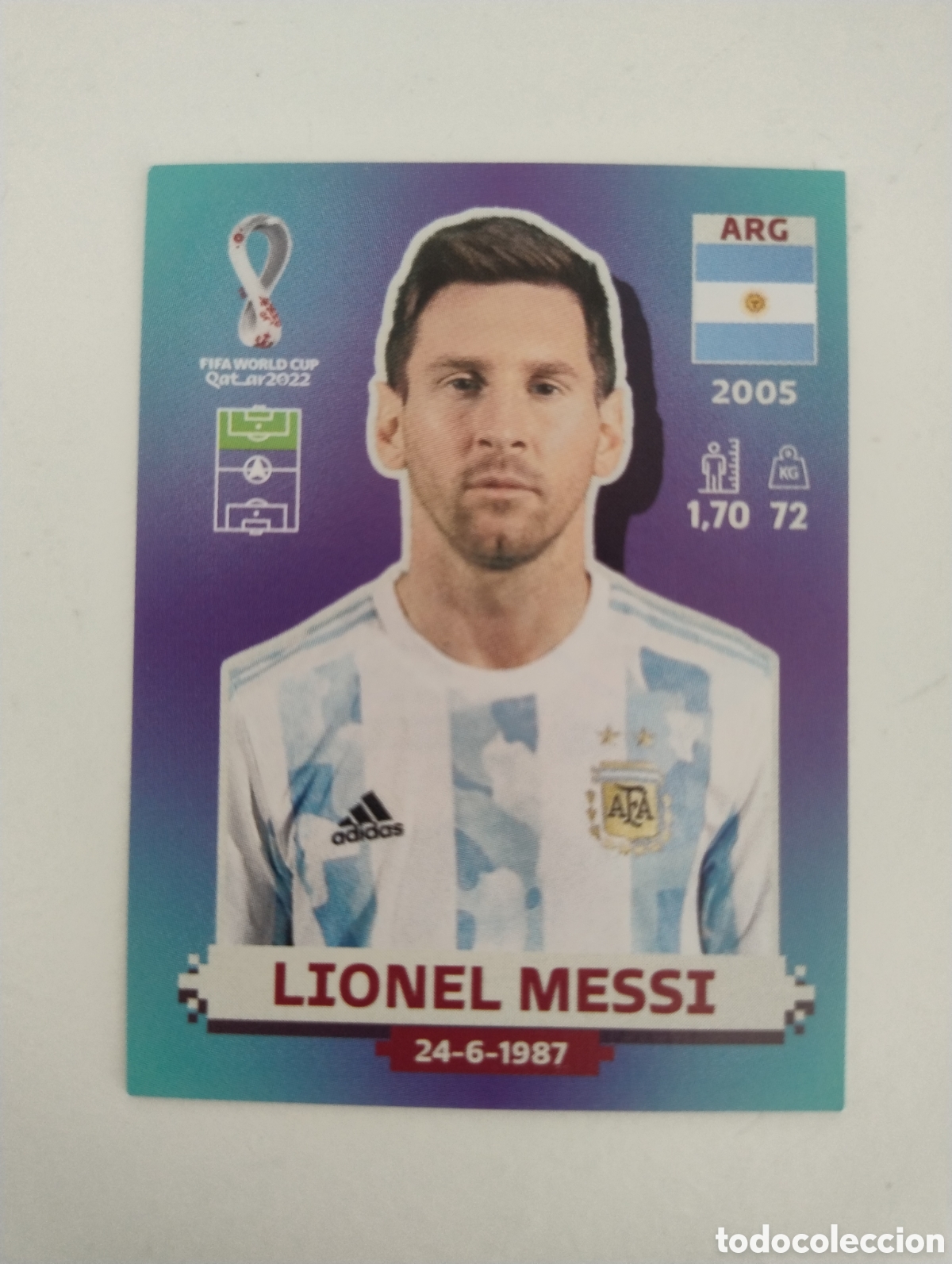 Cromos de f&uacute;tbol: 20 - Messi - Argentina - Mundial Qatar 2022