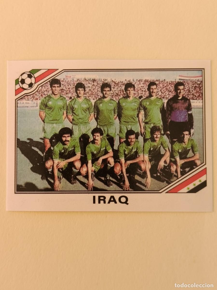 Cromos de f&uacute;tbol: #101 ALINEACION (IRAQ) MUNDIAL MEXICO 86 PANINI