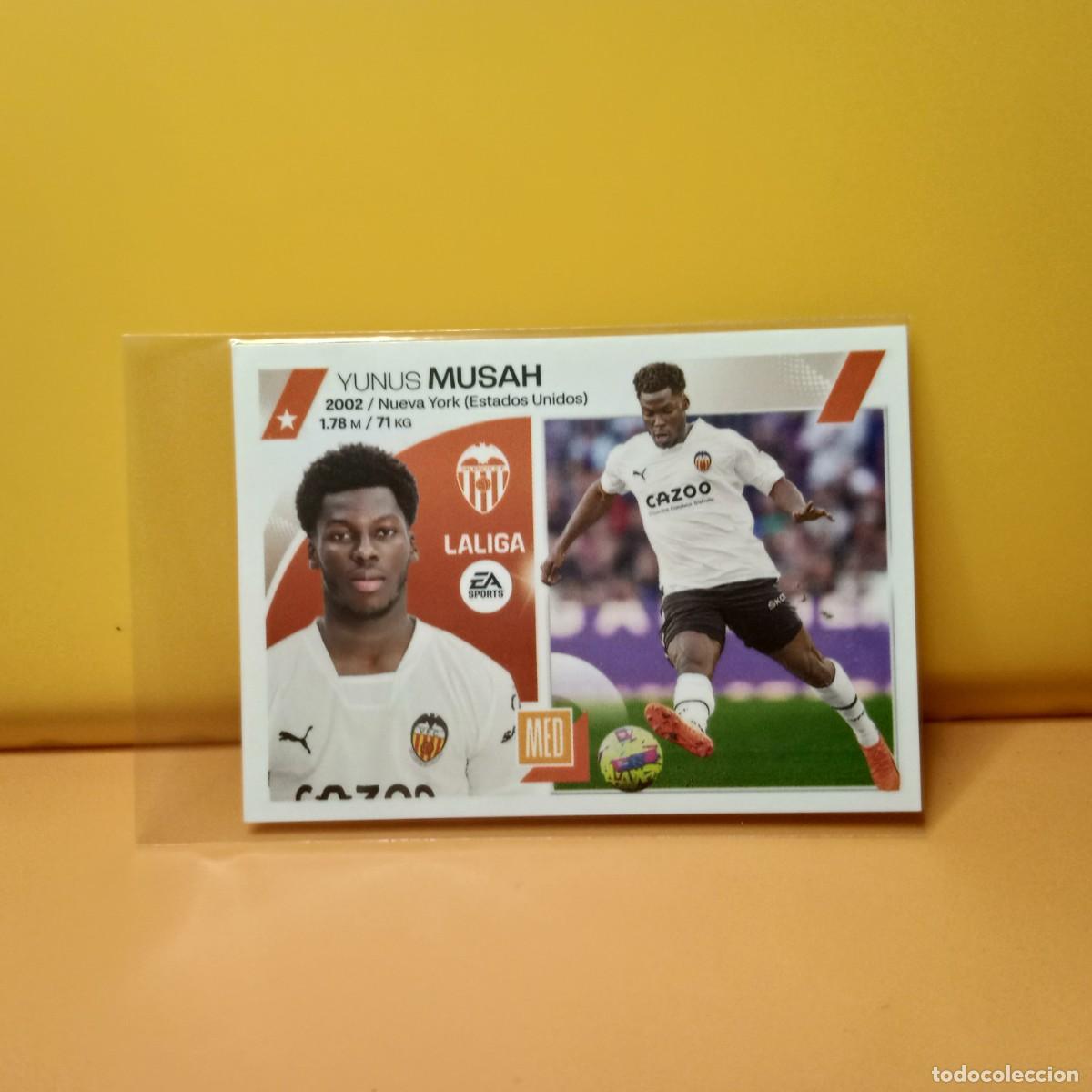 Cromos de f&uacute;tbol: EDICIONES ESTE 2023 2024 23 24 VALENCIA C.F MUSAH 12
