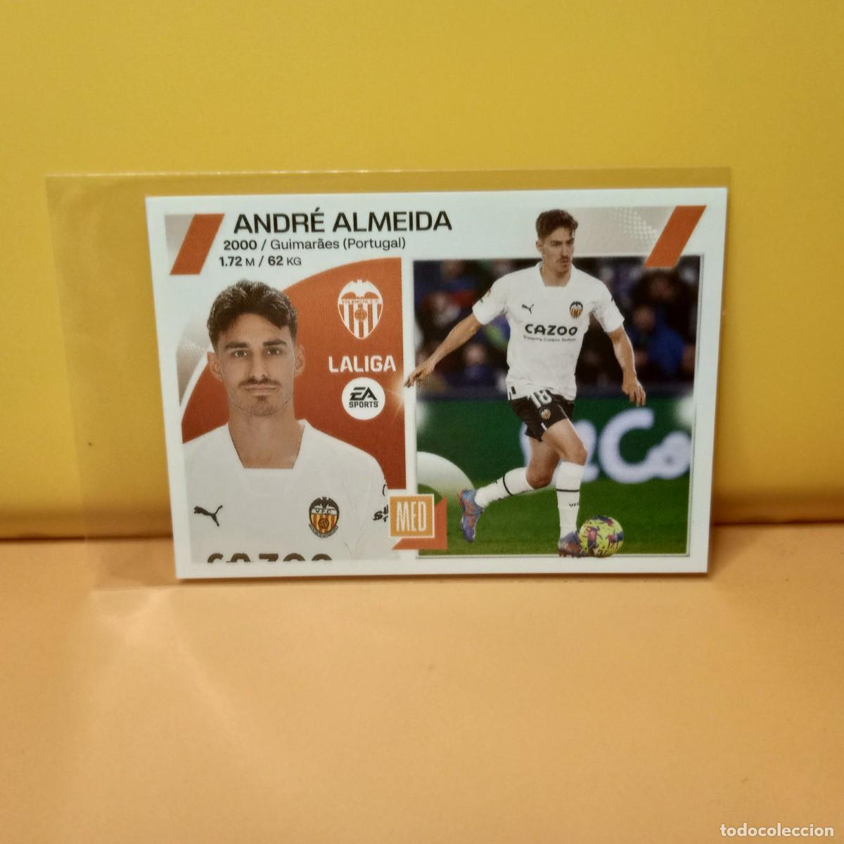 Cromos de f&uacute;tbol: EDICIONES ESTE 2023 2024 23 24 VALENCIA C.F ANDR&Eacute; ALMEIDA 14 1&ordf; EDICI&Oacute;N