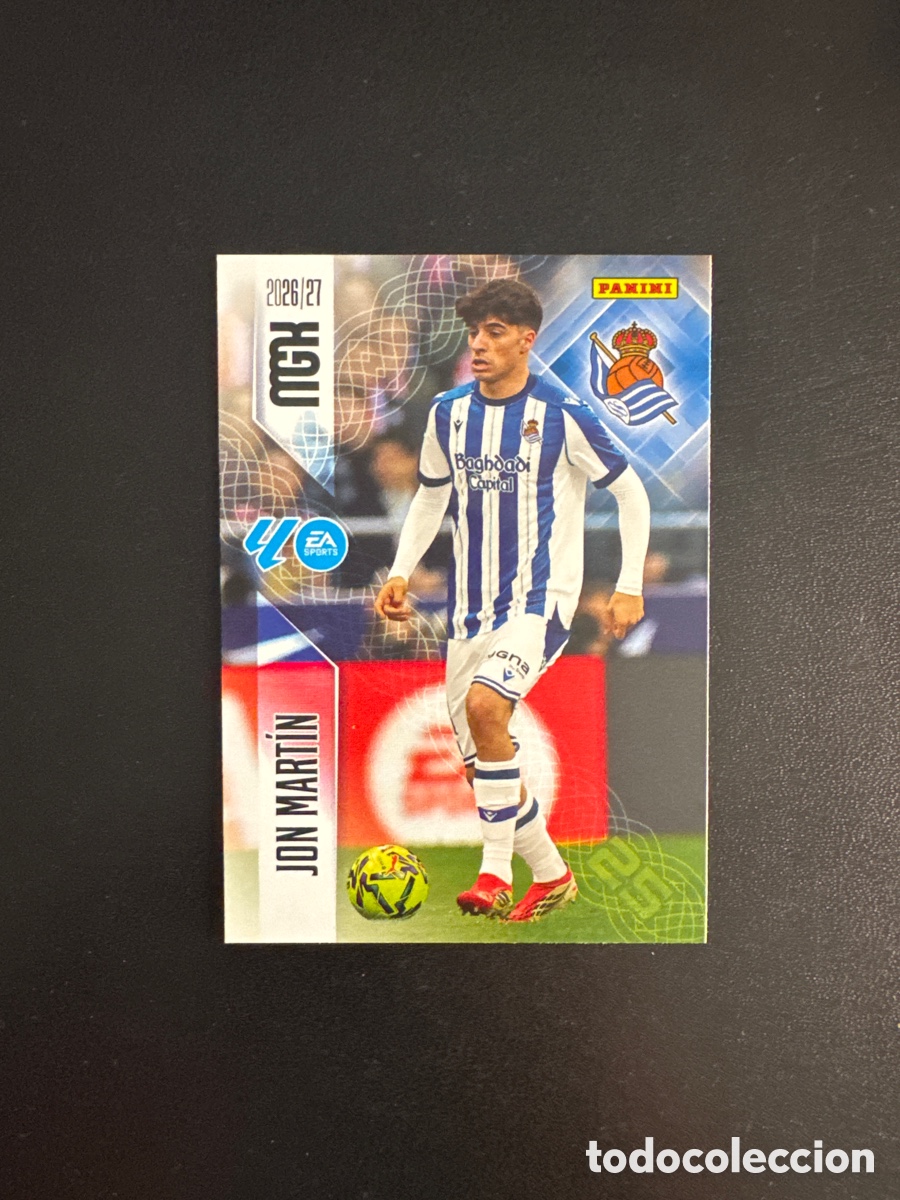 Cromos de f&uacute;tbol: JON MART&Iacute;N REAL SOCIEDAD NUMERO 311 MEGACRACKS 2026 2027
