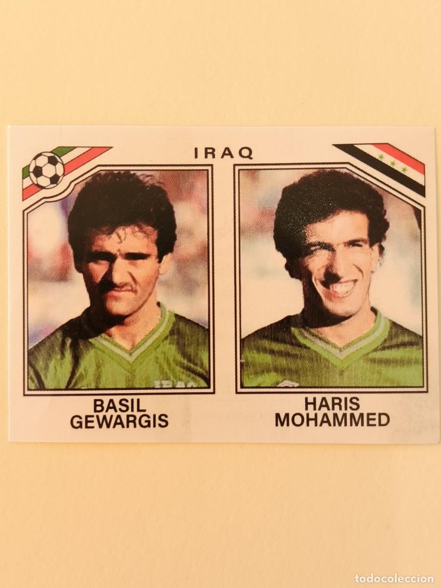 Cromos de f&uacute;tbol: #105 BASIL GEWARGIS-HARIS MOHAMMED (IRAQ) MUNDIAL MEXICO 86 PANINI