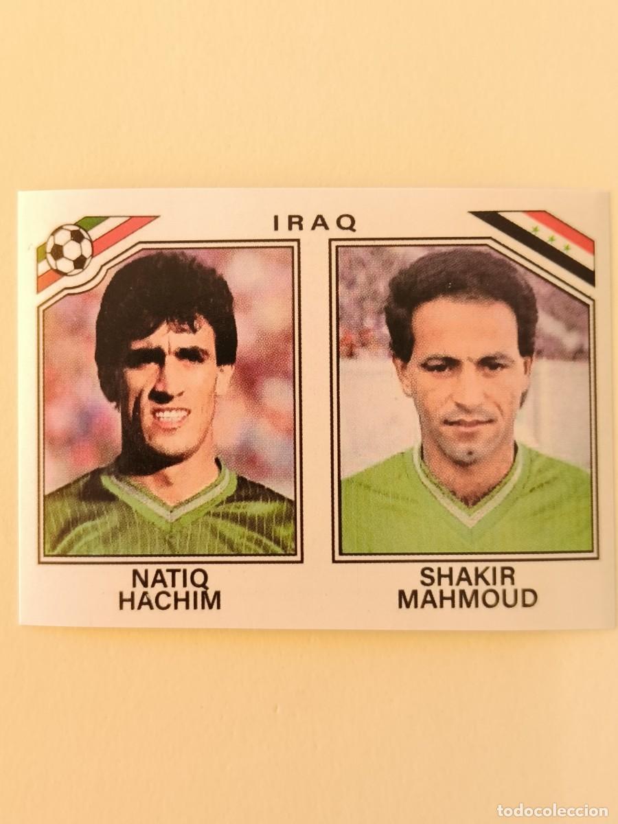 Cromos de f&uacute;tbol: #106 NATIQ HACHIM-SHAKIR MAHMOUD (IRAQ) MUNDIAL MEXICO 86 PANINI