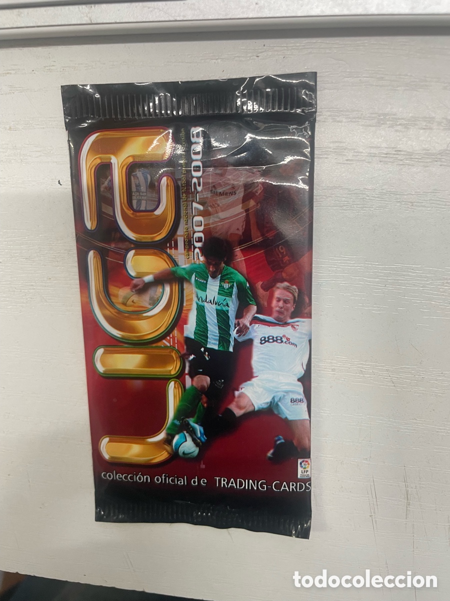 Cromos de f&uacute;tbol: Sobre Cromo Sin Abrir .Fichas De La Liga 2007-28 Ediciones Estadio