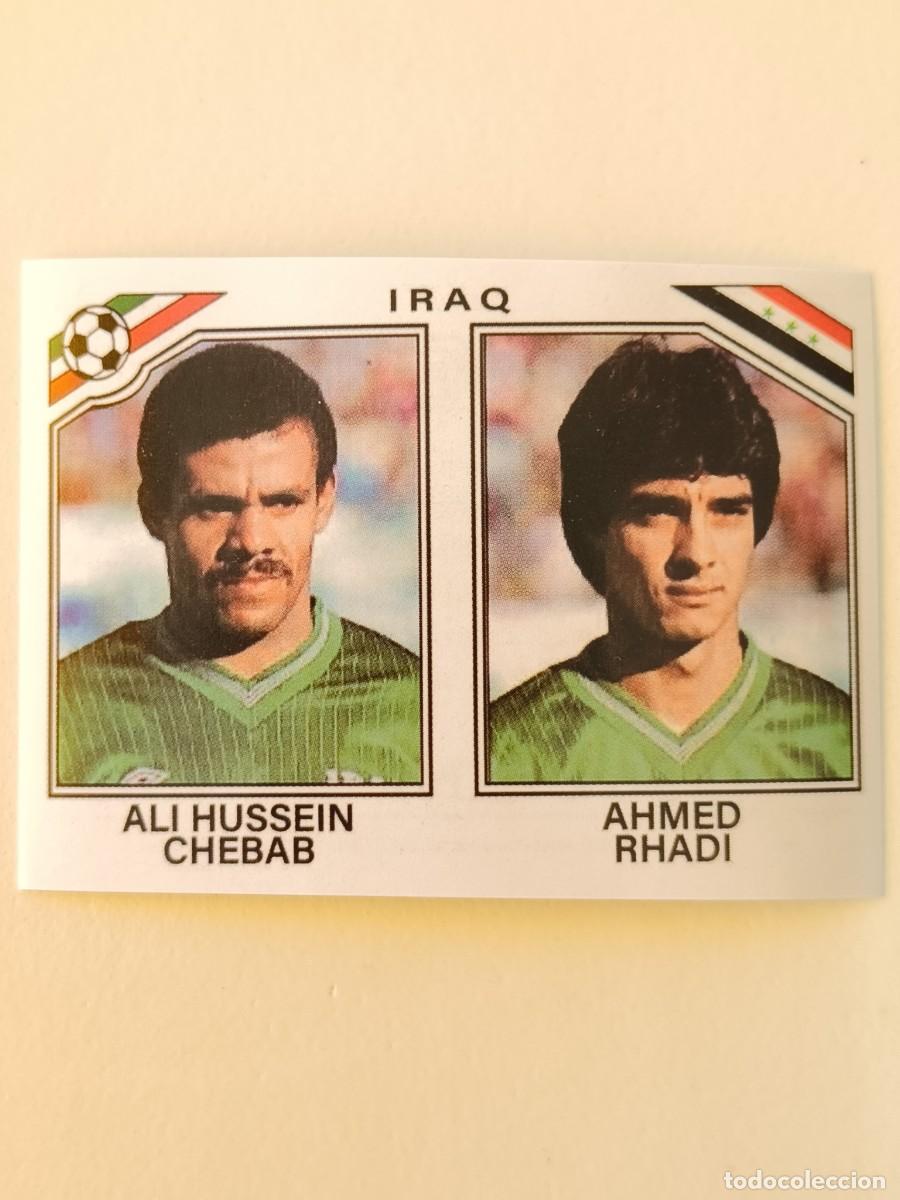 Cromos de f&uacute;tbol: #107 ALI HUSSEIN CHEBAB-AHMED RHADI (IRAQ) MUNDIAL MEXICO 86 PANINI