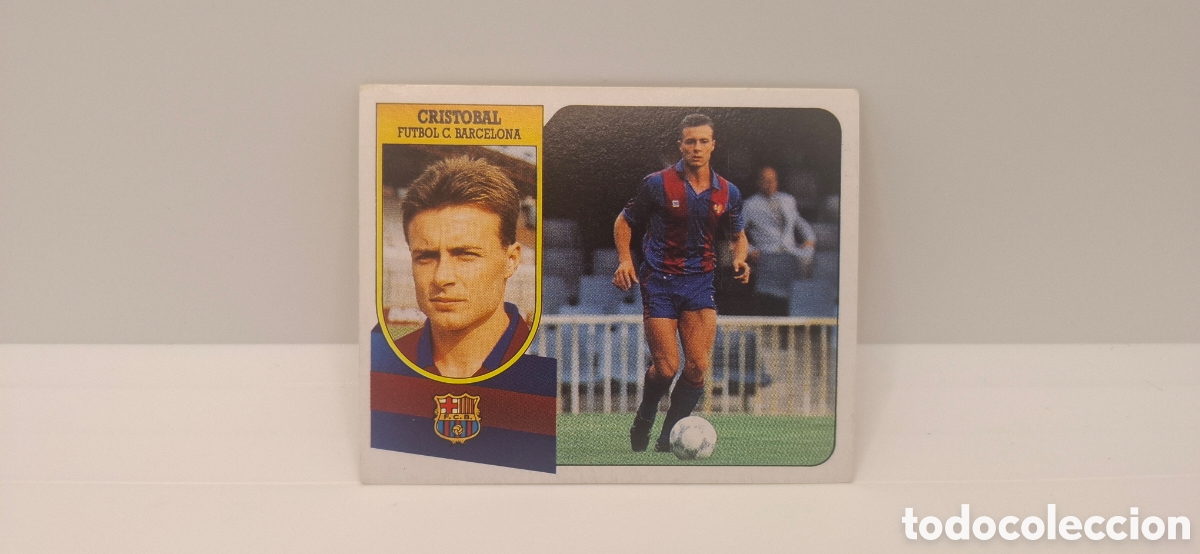 Cromos de f&uacute;tbol: CRISTOBAL F. C. BARCELONA EDICIONES ESTE 1991 1992 91 92 SIN PEGAR