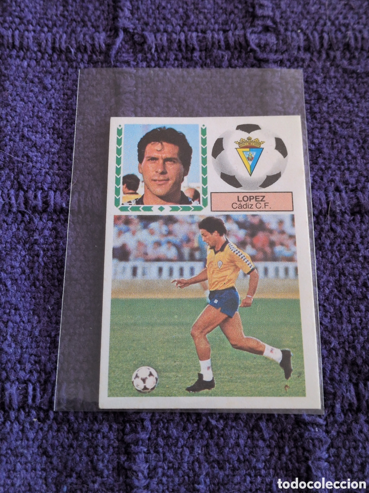 Cromos de Futebol: LIGA ESTE 1983 1984 83 84 EDICIONES ESTE LOPEZ CADIZ DOBLE IMAGEN. NUNCA PEGADO. NUEVO