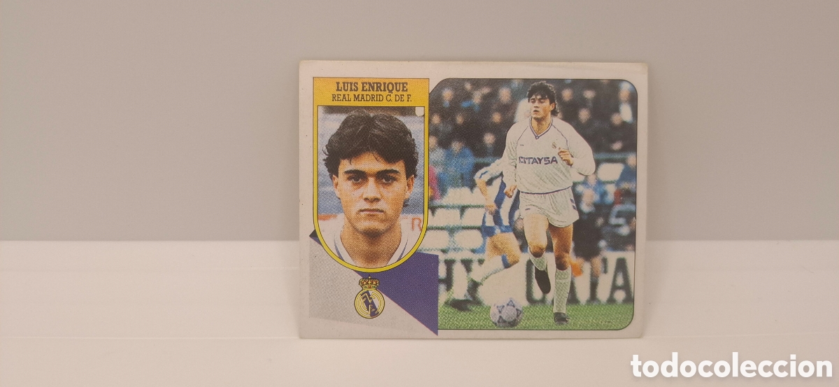 Cromos de f&uacute;tbol: LUIS ENRIQUE REAL MADRID EDICIONES ESTE 1991 1992 91 92 SIN PEGAR