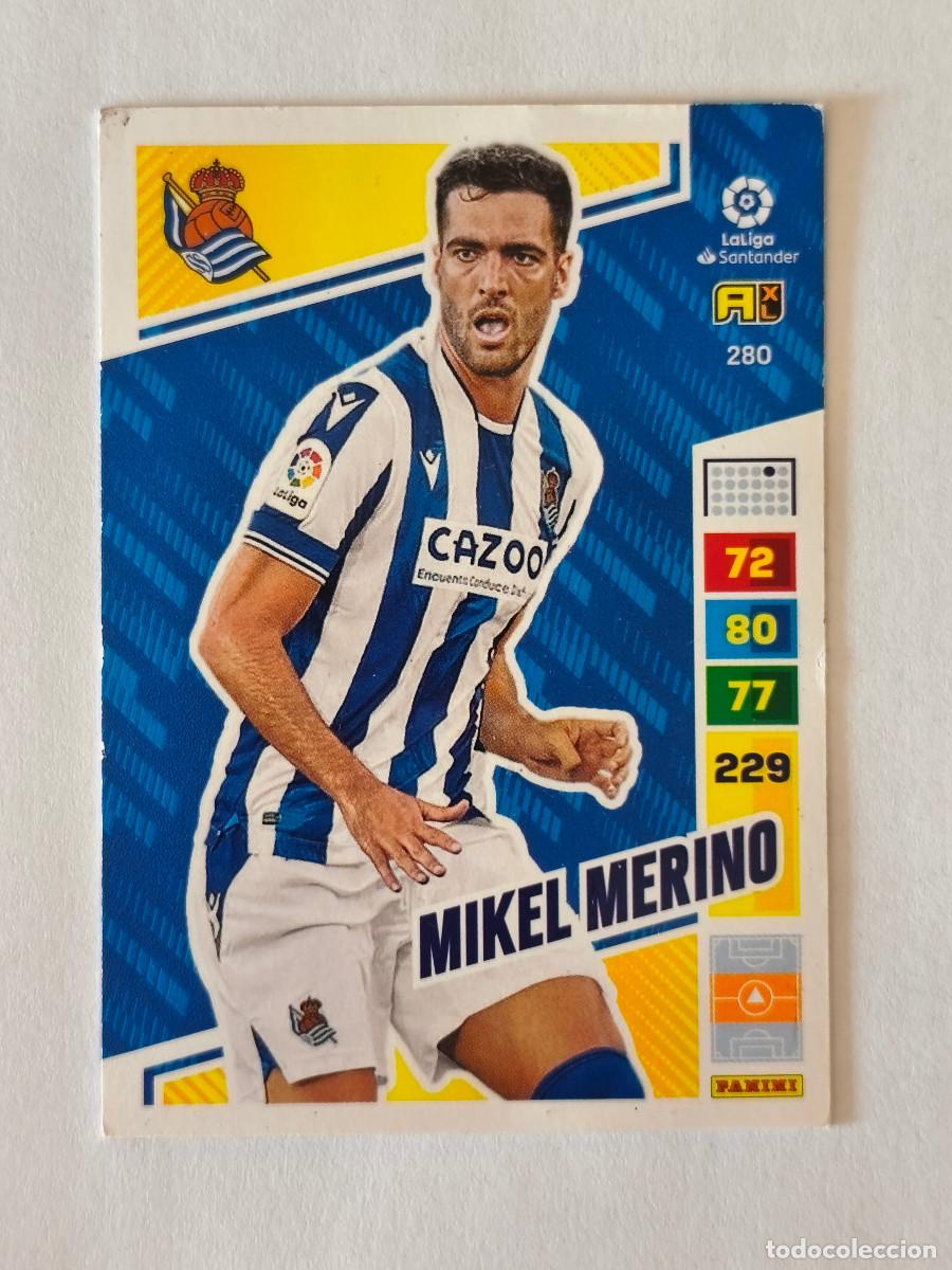 Cromos de f&uacute;tbol: ADRENALYN LA LIGA 2022 2023 PANINI - 280 MIKEL MERINO - REAL SOCIEDAD