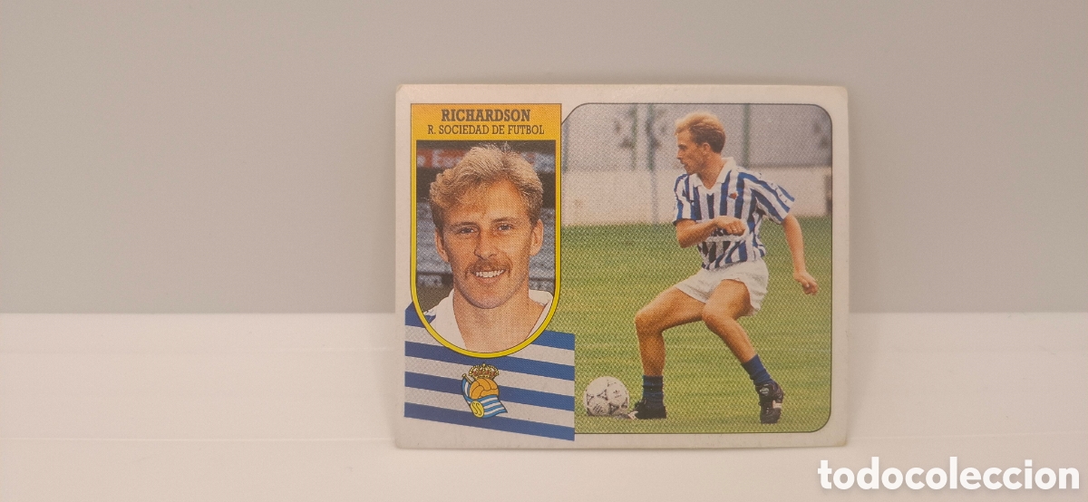 Cromos de f&uacute;tbol: RICHARDSON REAL SOCIEDAD EDICIONES ESTE 1991 1992 91 92 SIN PEGAR