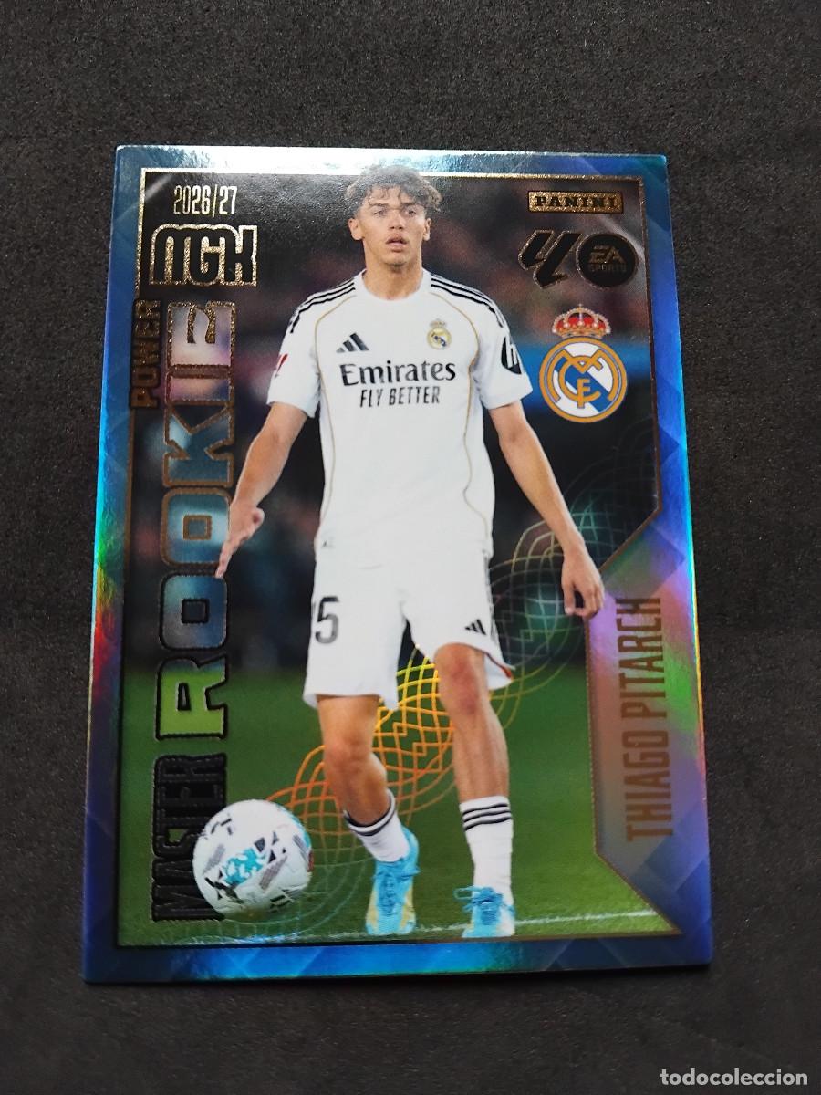 Cromos de f&uacute;tbol: THIAGO PITARCH MASTER ROOKIE POWER REAL MADRID 419P LALIGA PANINI MGK MEGACRACKS 2026-27 2026 2027