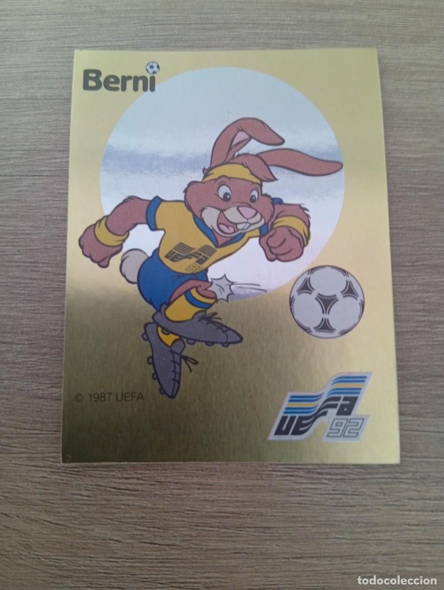 Cromos de f&uacute;tbol: BERNI MASCOTA 2 PANINI EUROCOPA EURO 1992 92 NUNCA PEGADO SIN PEGAR