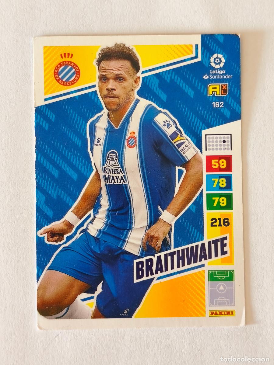 Cromos de f&uacute;tbol: ADRENALYN LA LIGA 2022 2023 PANINI - 162 BRAITHWAITE - RCD ESPANYOL