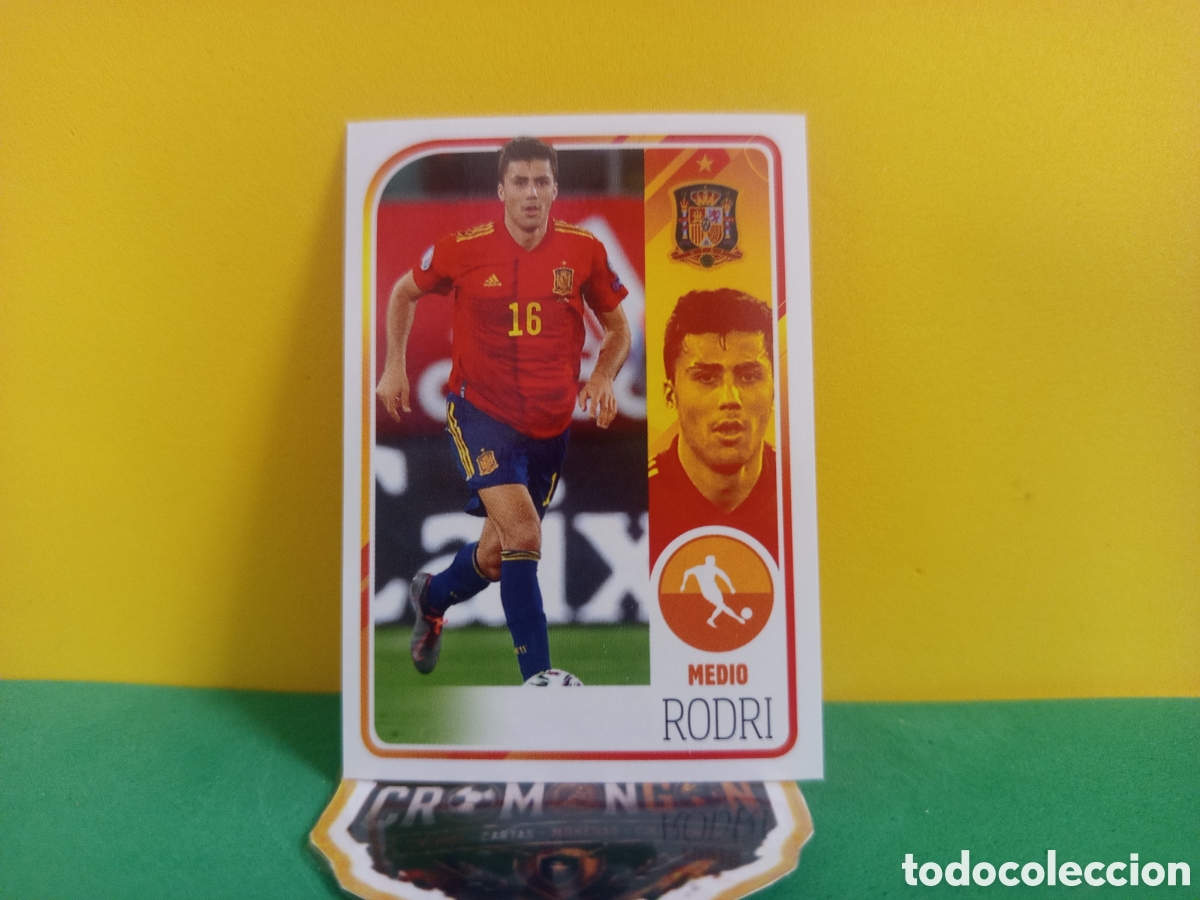 Cartes &agrave; collectionner de Football: ❇️ CROMO ⚽ RODRI ESPA&Ntilde;A EL &Aacute;LBUM DE LA SELECCI&Oacute;N CARREFOUR PANINI FAMILY SIN PEGAR ❇️