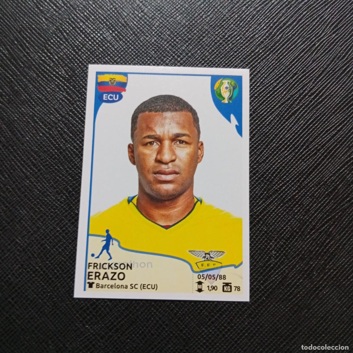 Cromos de f&uacute;tbol: 268 ERAZO ECUADOR PANINI COPA AMERICA BRASIL 2019 CROMO FUTBOL 19 - SIN PEGAR