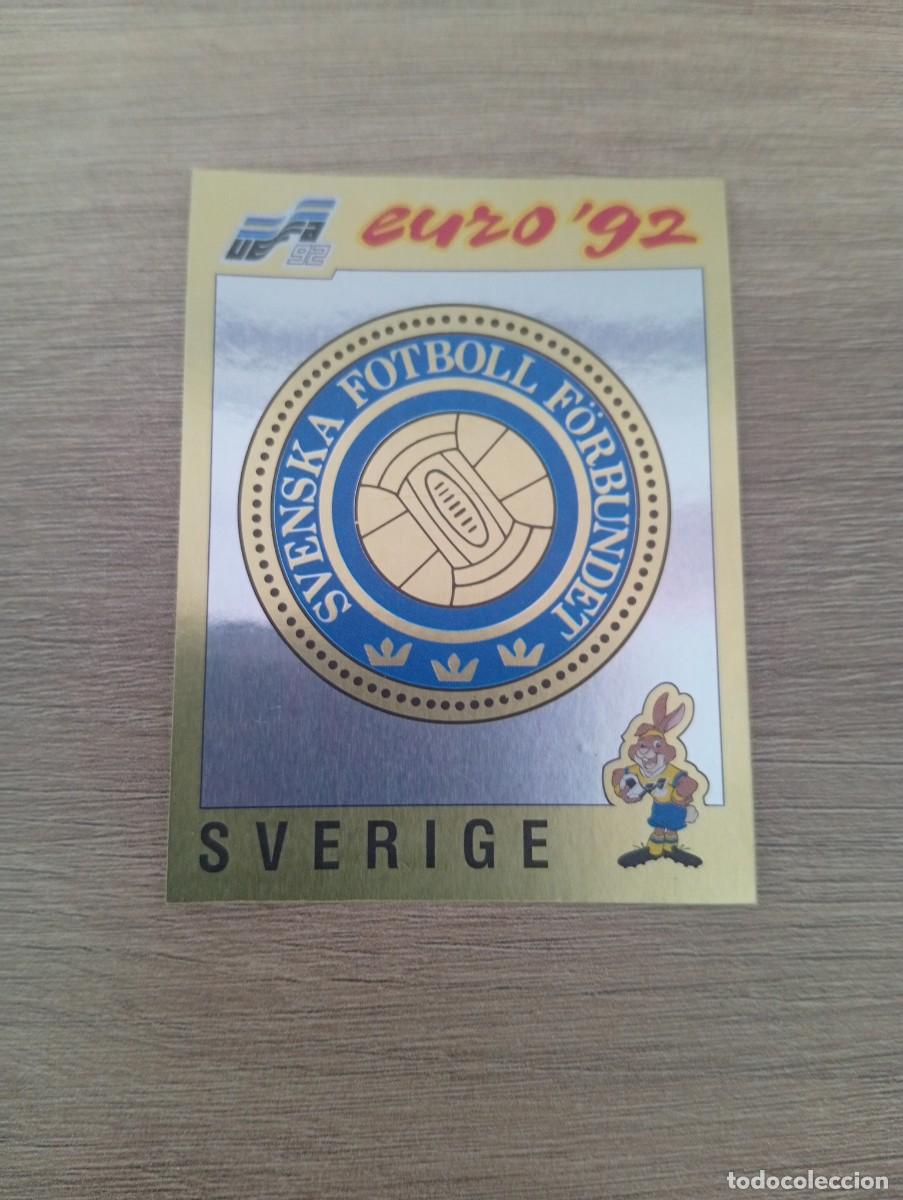 Cromos de f&uacute;tbol: ESCUDO SUECIA 17 PANINI EUROCOPA EURO 1992 92 NUNCA PEGADO SIN PEGAR