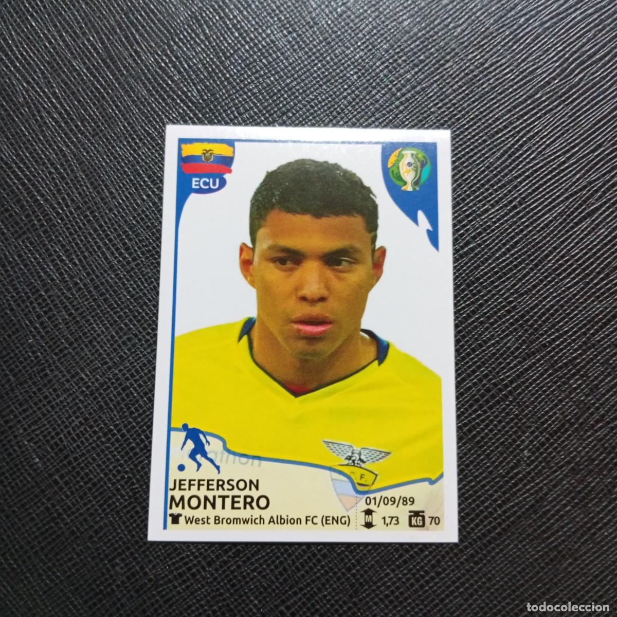 Football Stickers: 272 JEFFERSON MONTERO ECUADOR PANINI COPA AMERICA BRASIL 2019 CROMO FUTBOL 19 - SIN PEGAR B