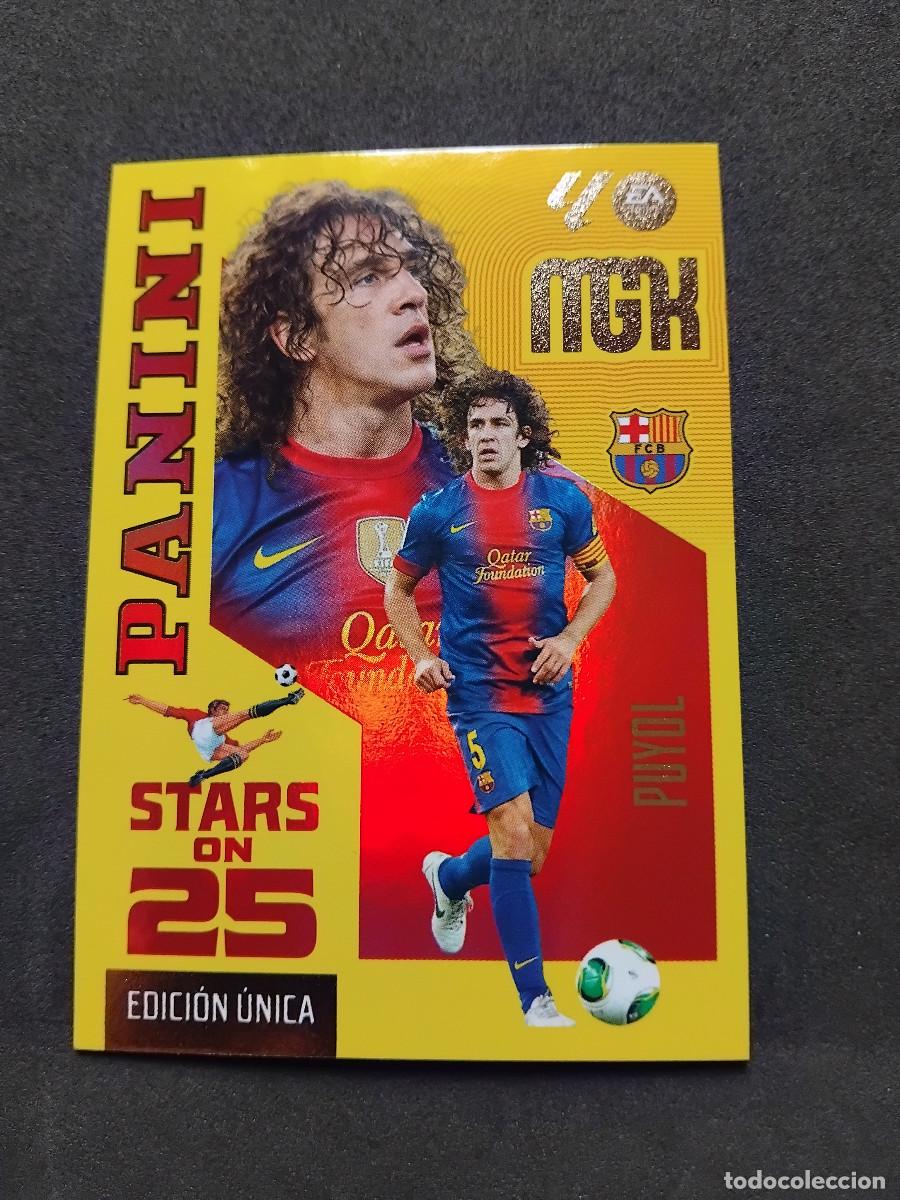 Cromos de f&uacute;tbol: PUYOL STARS ON 25 - FC BARCELONA 429 - LALIGA PANINI MGK MEGACRACKS 2026-27 2026 2027 Mega cracks