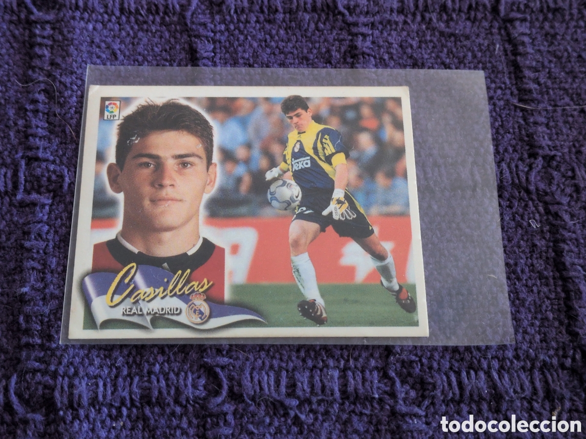 Cromos de Futebol: CASILLAS REAL MADRID LIGA ESTE 2000 2001 00 01 NUNCA PEGADO SIN PEGAR