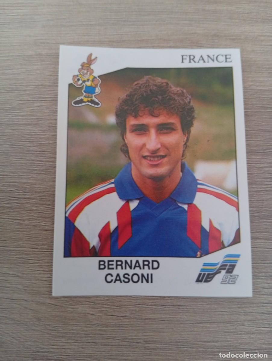 Cromos de f&uacute;tbol: BERNARD CASONI 48 FRANCIA PANINI EUROCOPA EURO 1992 92 NUNCA PEGADO SIN PEGAR