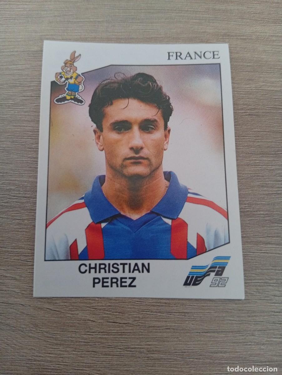 Cromos de f&uacute;tbol: CHRISTIAN PEREZ 53 FRANCIA PANINI EUROCOPA EURO 1992 92 NUNCA PEGADO SIN PEGAR