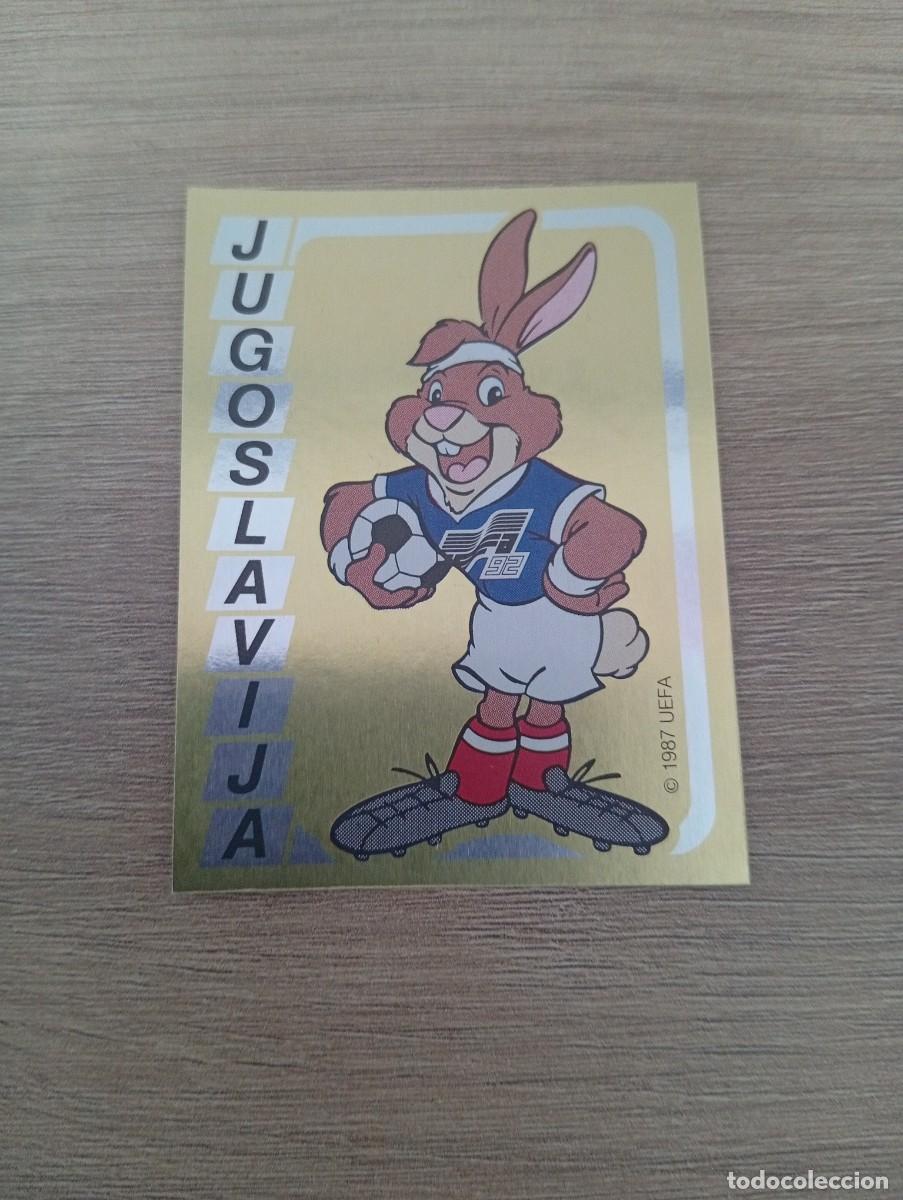 Cromos de f&uacute;tbol: BERNI MASCOTA JUGOSLAVIA 66 PANINI EUROCOPA EURO 1992 92 NUNCA PEGADO SIN PEGAR