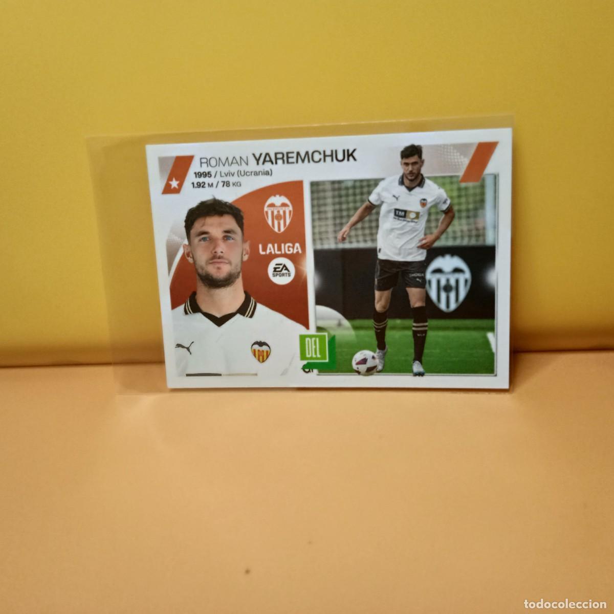 Cromos de f&uacute;tbol: EDICIONES ESTE 2023 2024 23 24 &Uacute;LTIMOS FICHAJES 62 VALENCIA CF YAREMCHUK 4&ordf; EDICI&Oacute;N