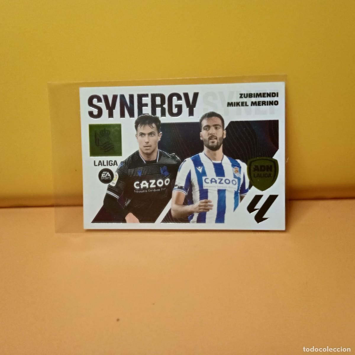 Cromos de f&uacute;tbol: EDICIONES ESTE 2023 2024 23 24 SYNERGY 15 REAL SOCIEDAD AUBIMENDI( MIKEL MERINO