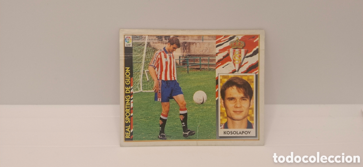 Cromos de f&uacute;tbol: KOSOLAPOV SPORTING EDICIONES ESTE 1997 1998 97 98 CON TRASERA DESPEGADO VENTANA