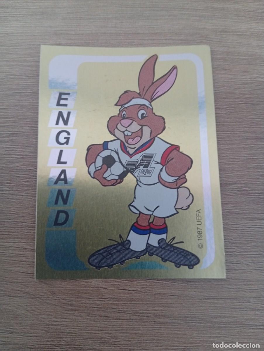 Cromos de f&uacute;tbol: BERNI MASCOTA INGLATERRA 91 PANINI EUROCOPA EURO 1992 92 NUNCA PEGADO SIN PEGAR
