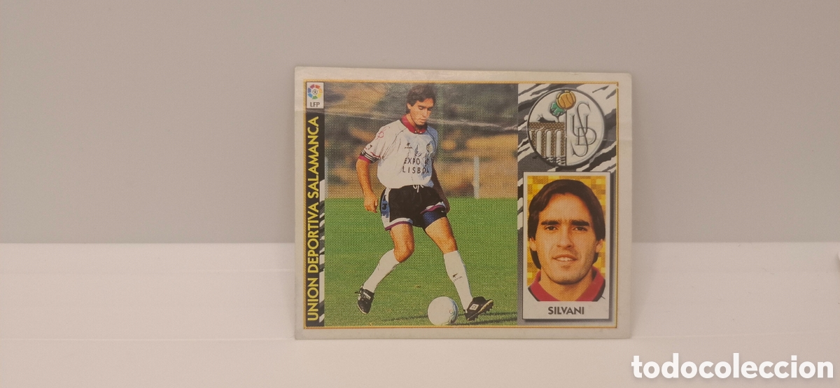 Cromos de f&uacute;tbol: SILVANI SALAMANCA EDICIONES ESTE 1997 1998 97 98 CON TRASERA DESPEGADO VENTANA SUPERIOR