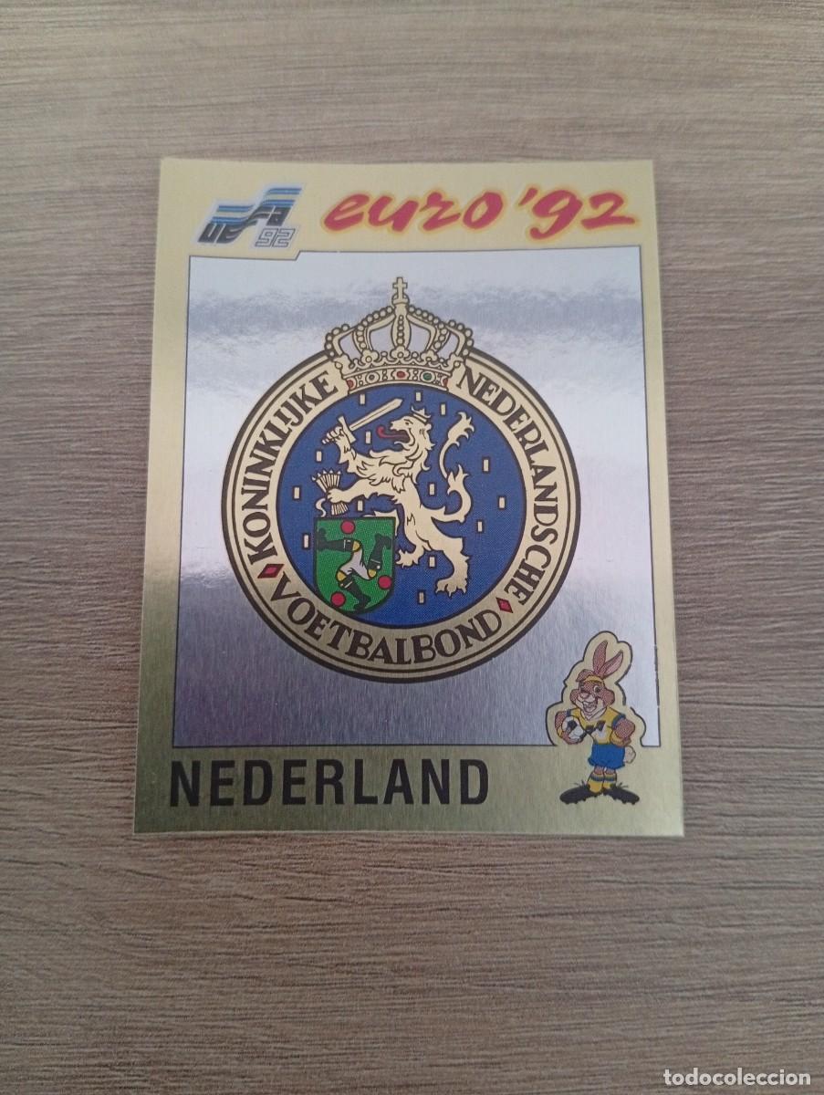 Cromos de f&uacute;tbol: ESCUDO HOLANDA 117 PANINI EUROCOPA EURO 1992 92 NUNCA PEGADO SIN PEGAR