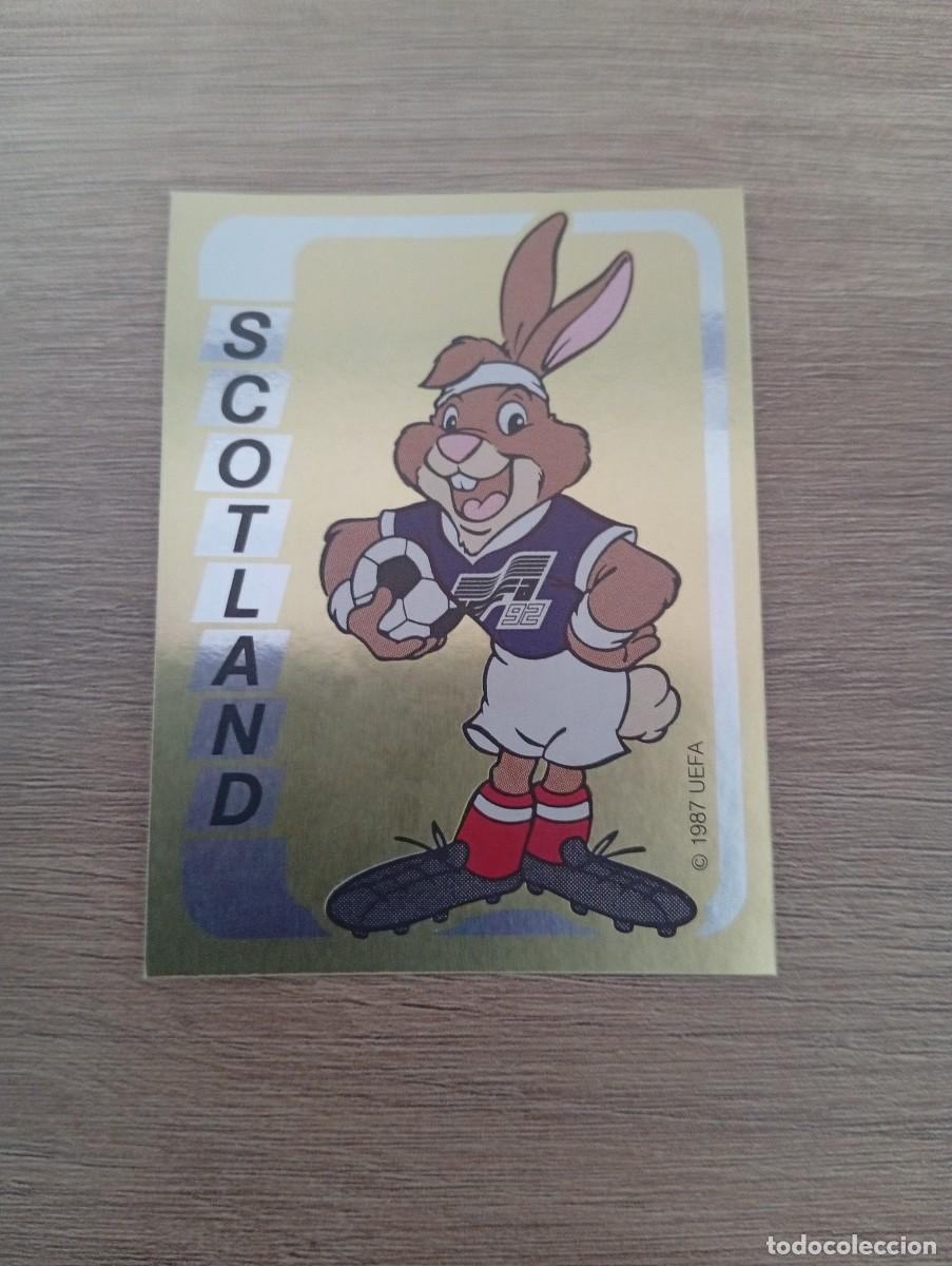 Cromos de f&uacute;tbol: BERNI MASCOTA ESCOCIA 141 PANINI EUROCOPA EURO 1992 92 NUNCA PEGADO SIN PEGAR