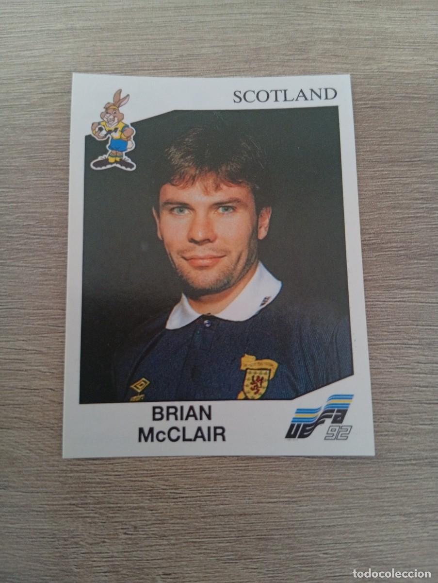 Fu&szlig;ball-Sticker: BRIAN MCCLAIR 161 ESCOCIA PANINI EUROCOPA EURO 1992 92 NUNCA PEGADO SIN PEGAR