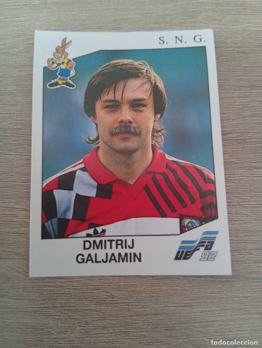 Cromos de f&uacute;tbol: DMITRIJ GALJAMIN 172 UNION SOVIETICA SNG PANINI EUROCOPA EURO 1992 92 NUNCA PEGADO SIN PEGAR