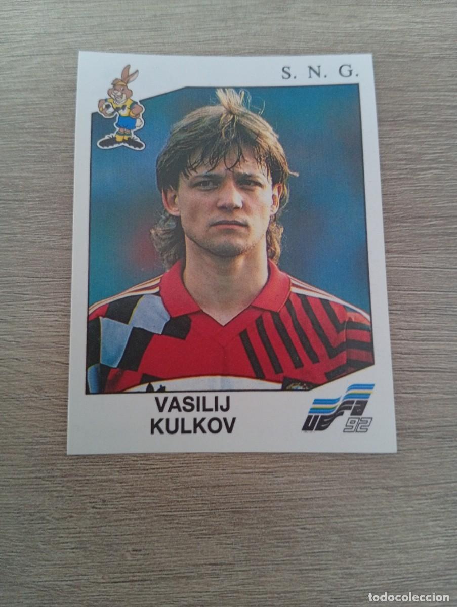 Cromos de f&uacute;tbol: VASILIJ KULKOV 173 UNION SOVIETICA SNG PANINI EUROCOPA EURO 1992 92 NUNCA PEGADO SIN PEGAR