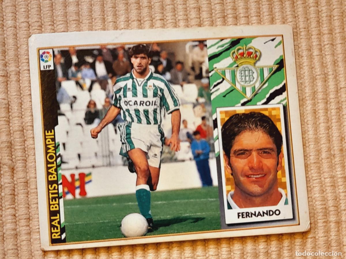 Cromos de f&uacute;tbol: CROMO SIN PEGAR. FERNANDO (FICHAJES N&ordm; 1) REAL BETIS LIGA 97-98 1997 1998 &Aacute;LBUM ESTE